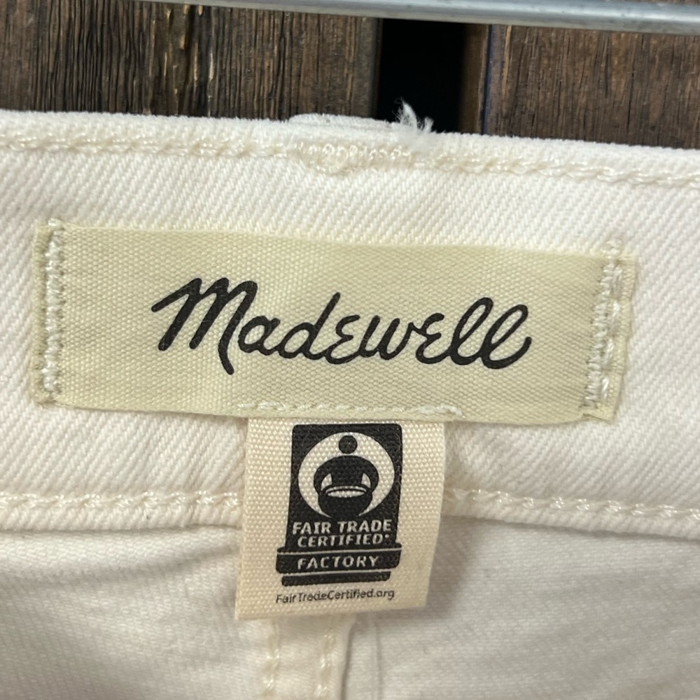 Madewell Relaxed Bootcut Jeans Vintage Ivory Stretch High Rise Size 28 NWT - Picture 7 of 12